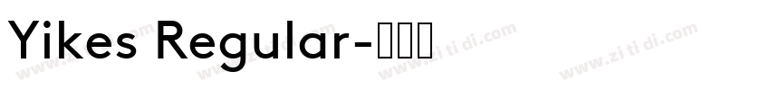 Yikes Regular字体转换